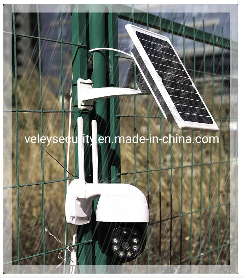 Full HD Solar Wireless Camera Long Distance CCTV WiFi Battery Camera Outdoor Waterproof PTZ Camera CCTV Security 4G Solar Camera Solar IP Camera Outdoor