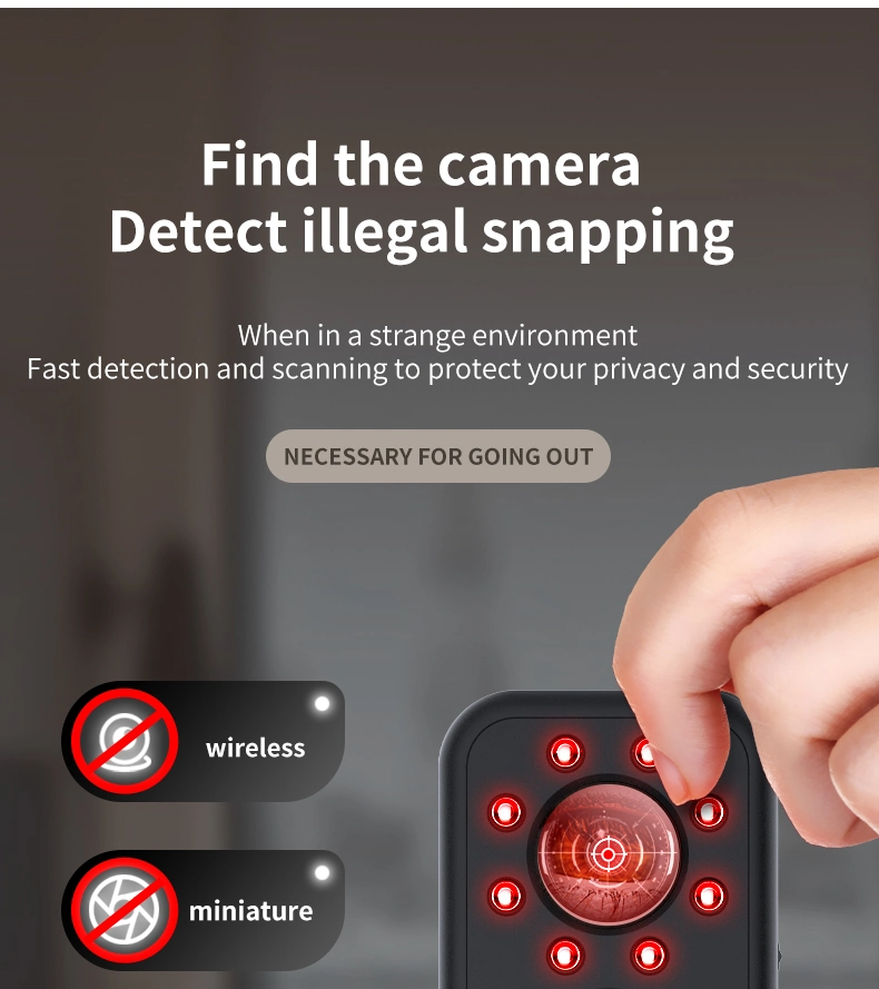 Anti-Spy Wireless Camera Detector to Find Hidden Cameras