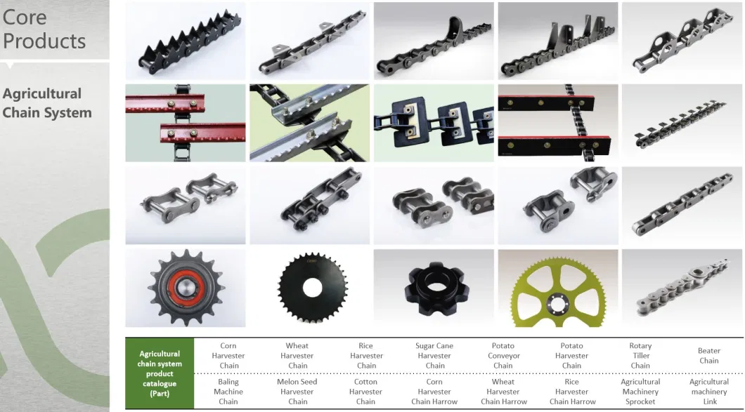 Sprocket Roller Chain Harrow Tillage Parts Knife Agricultural Machinery Parts Harvester Accessories